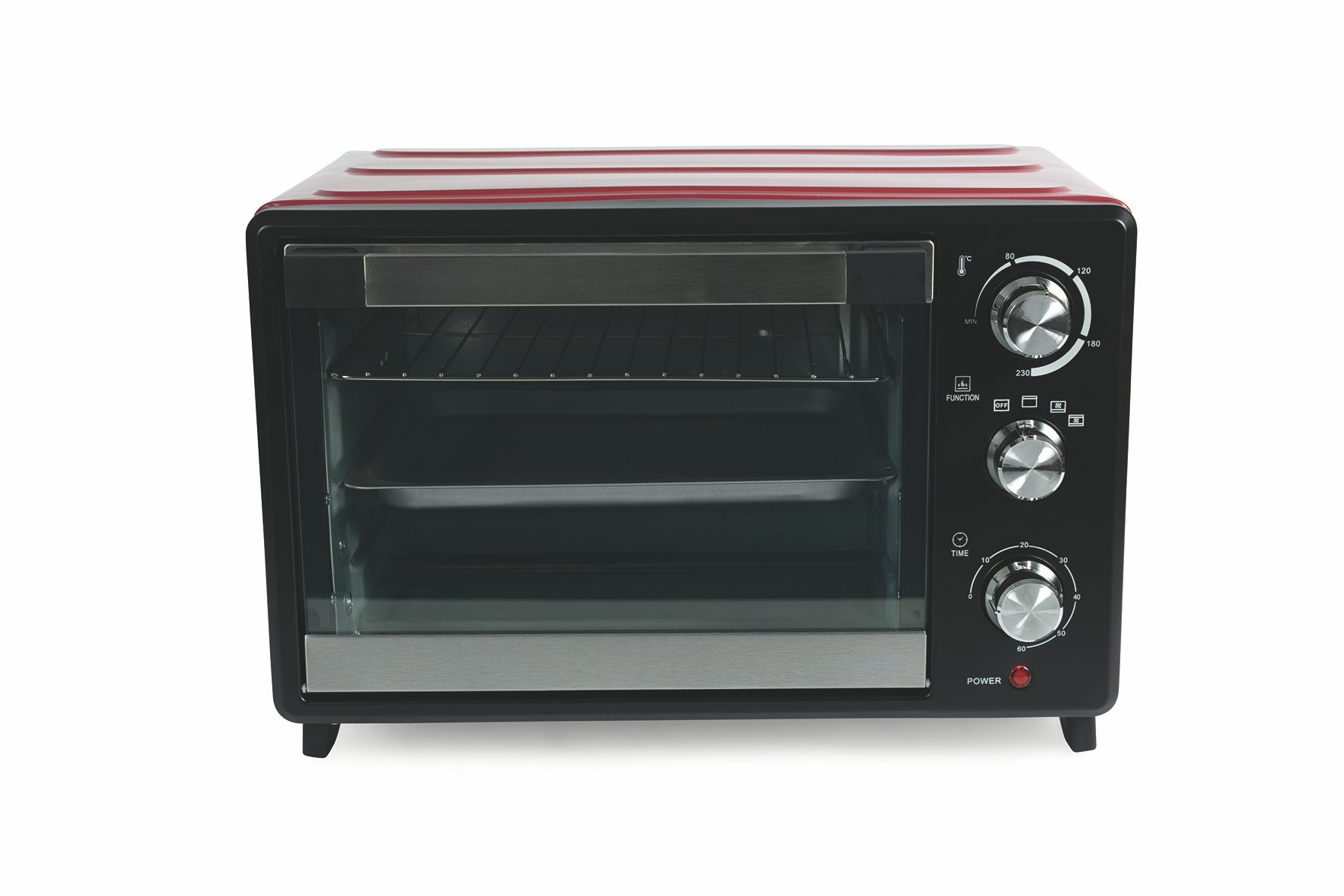 Forno Elettrico con vetro temperato e acciaio 30 l 1380 W