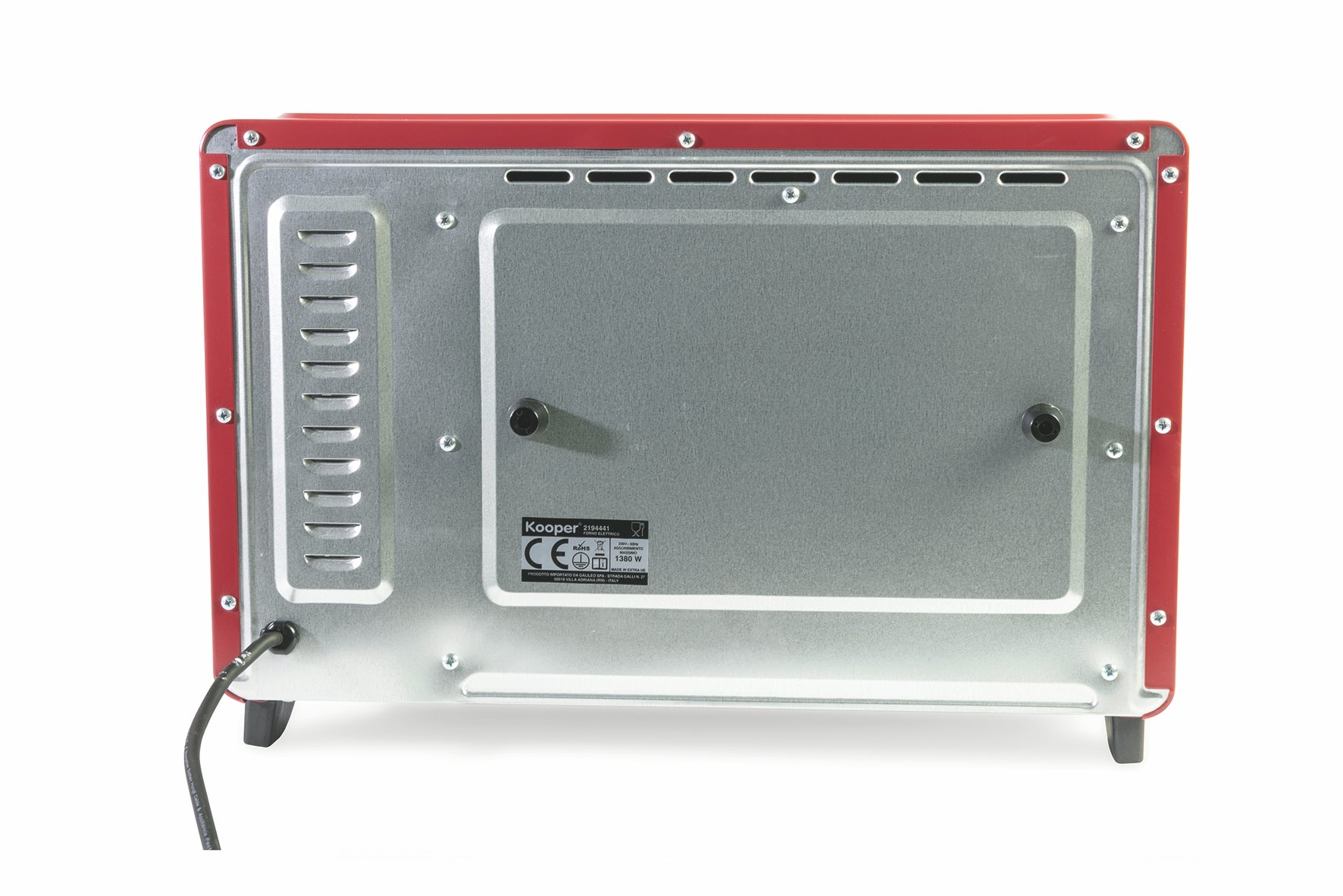 Forno Elettrico con vetro temperato e acciaio 30 l 1380 W