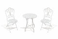 Set da esterno tavolo e 2 sedie pieghevoli in ferro battuto Portofino