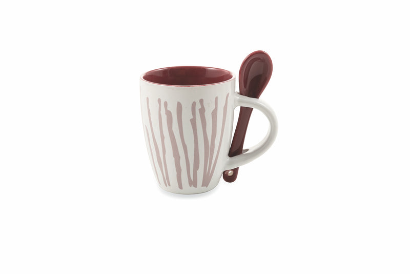 Tazzina caffè in ceramica con cucchiaino 90 ml Aurora