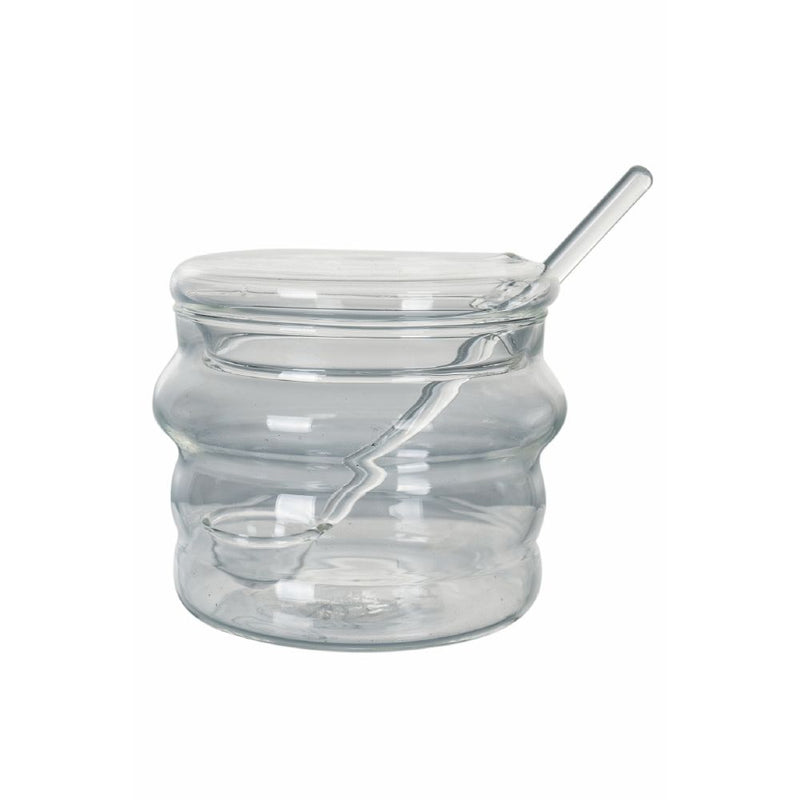 Zuccheriera 250 ml con cucchiaino in vetro borosilicato