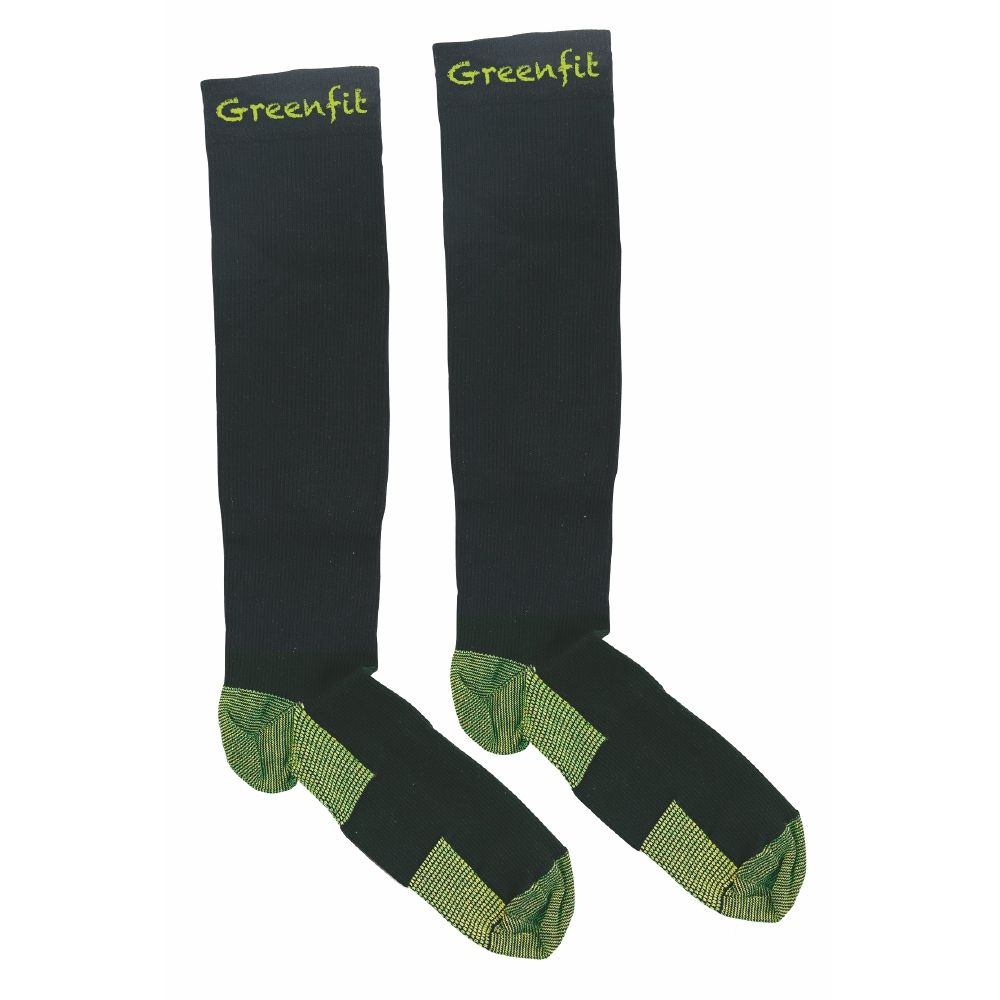 Set 2 calze a compressione graduata in nylon, spandex e gomma