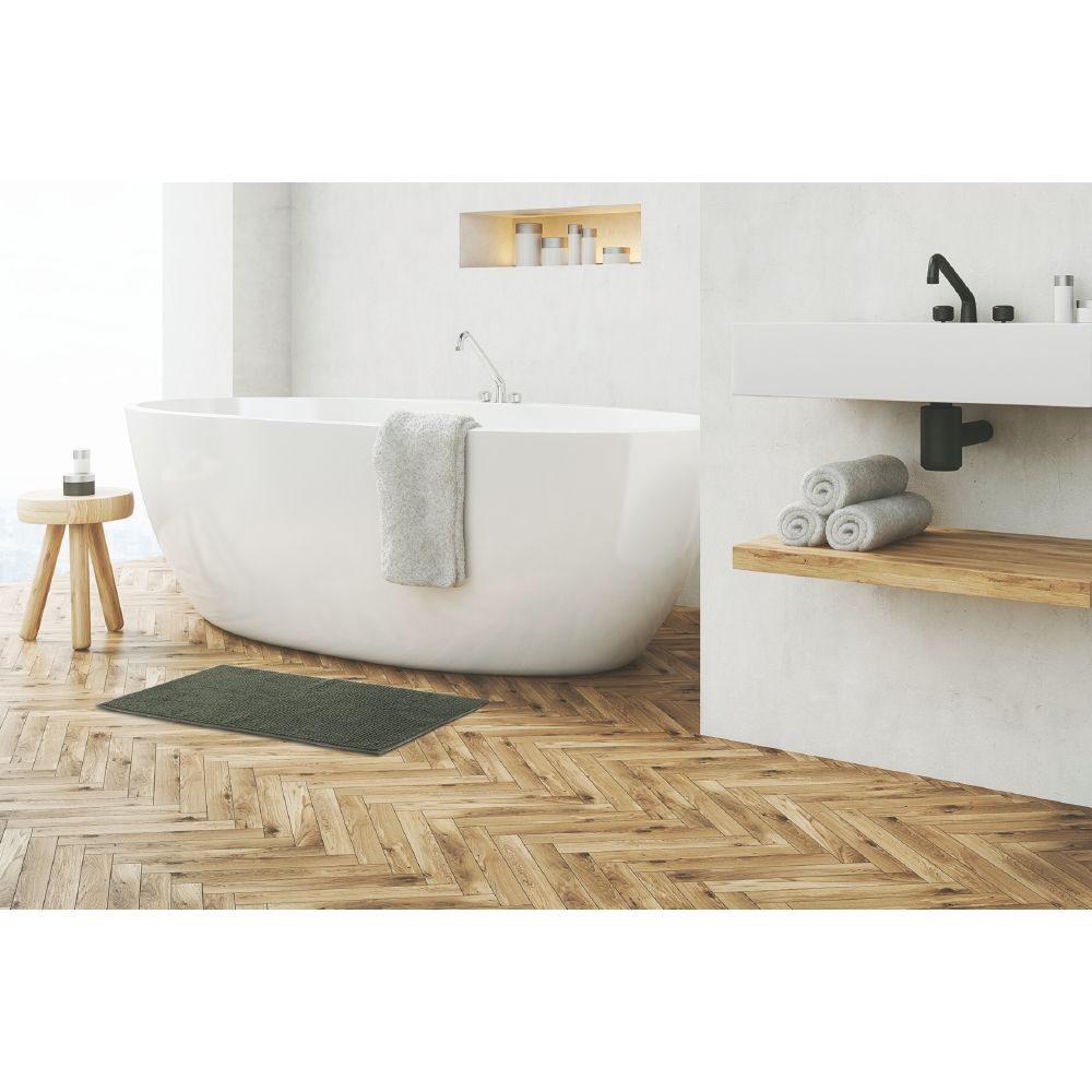 Tappeto bagno 50x80 cm in microfibra fondo antiscivolo