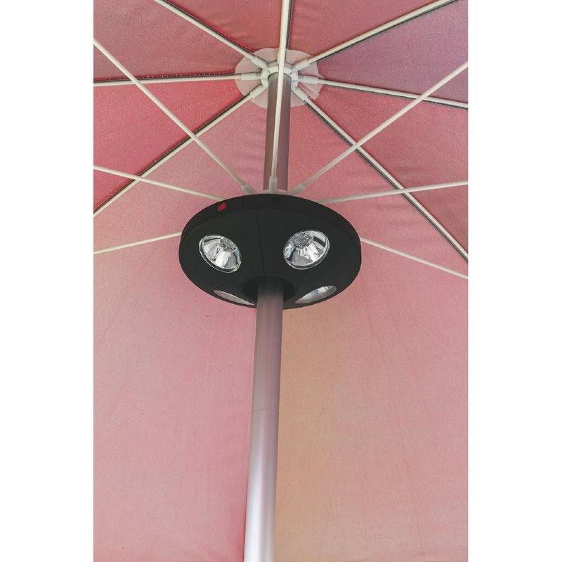 Lampada a 24 led per ombrelloni a palo centrale da 26 a 48 mm