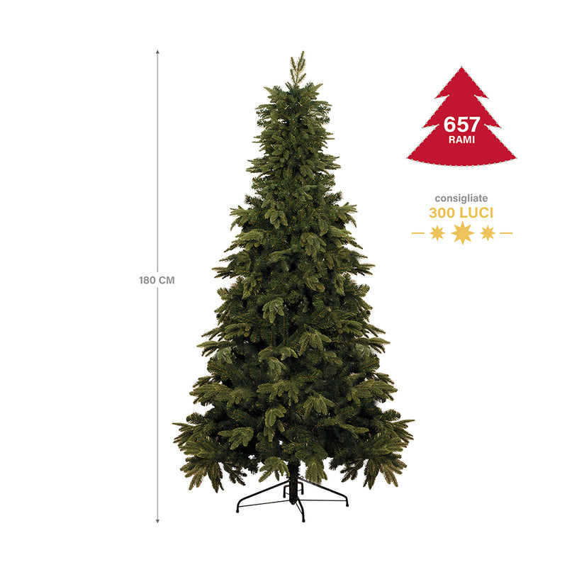 Albero di Natale 657 rami h.180 cm, Canada