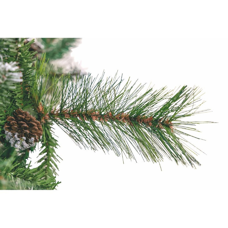 Albero di Natale punte silver e pigne 1369 rami h.225 cm, Stoccolma