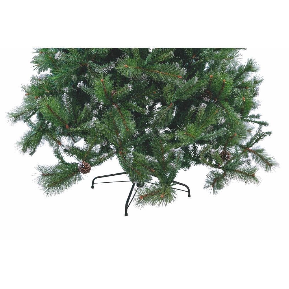 Albero di Natale punte silver e pigne 1369 rami h.225 cm, Stoccolma