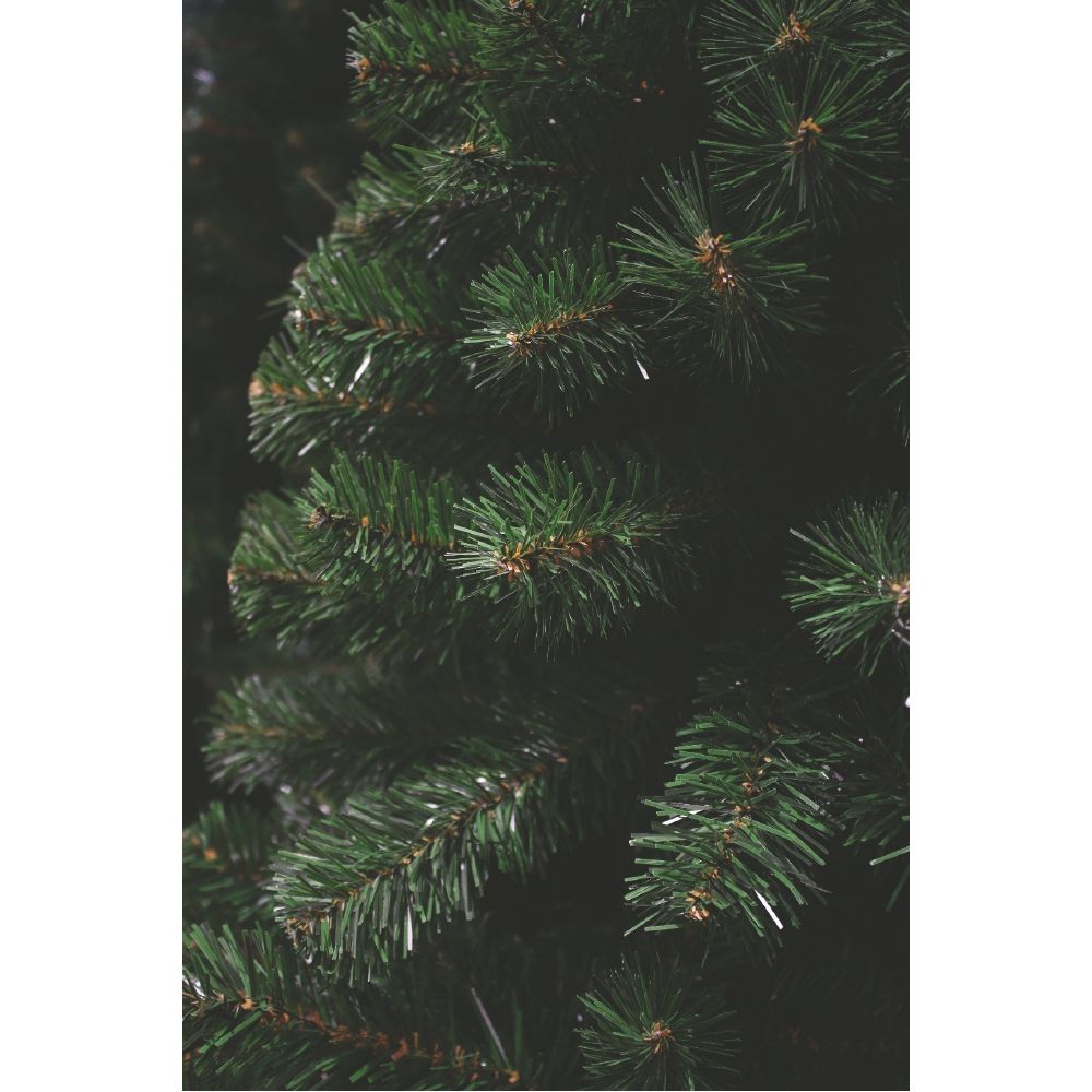 Albero di natale abete verde piccolo con struttura ad incastro da terra e base a croce Tirol Superior