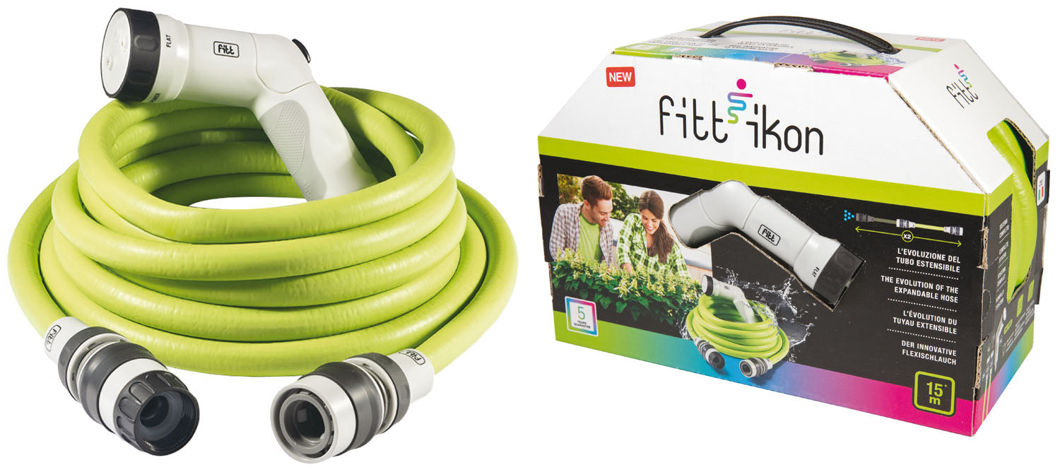 Kit Tubo irrigazione con pistola multigetto e raccordi IKON KIT FITT