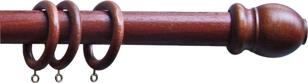 Scorritenda legno a strappo D35mm 160cm Ciliegio Emmegi