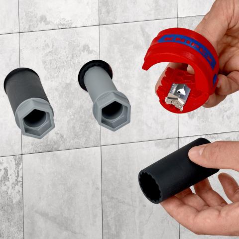 Tagliatubi in plastica robusta e rinforzata Knipex BIX 902210BK