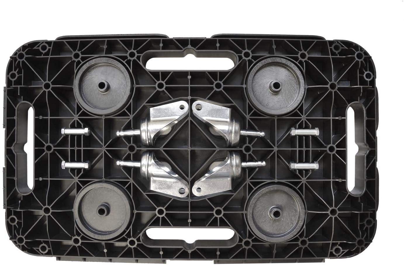 Carrello pianale sottovaso sposta tutto rettangolare con ruote portata Max 300 kg