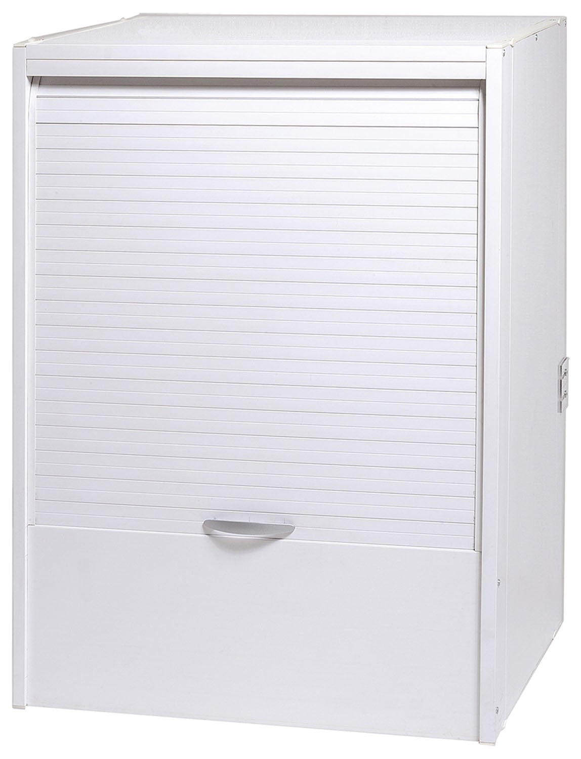 Mobile armadio coprilavatrice a serrandina in plastica resina L67xP59xH91cm Garofalo