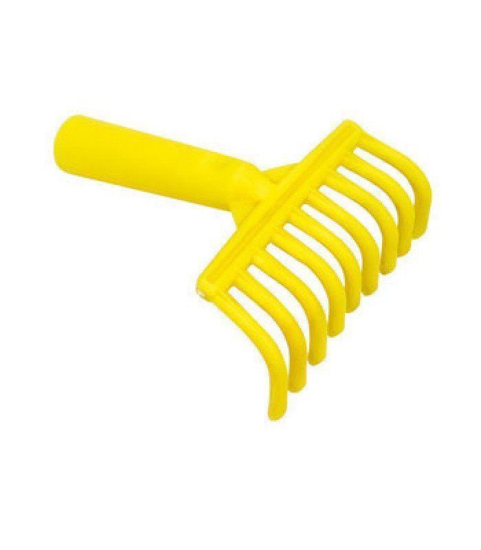 Rastrello manina in plastica per raccolta olive forato per manico