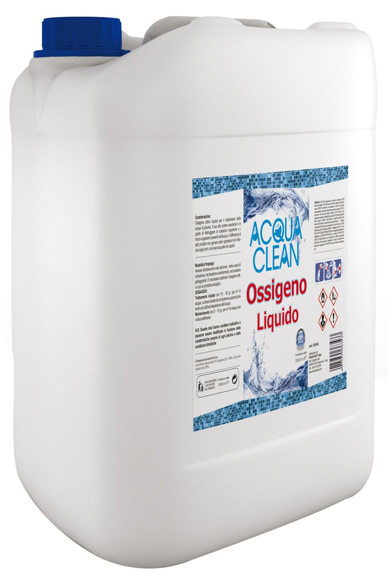 Ossigeno Liquido per piscina 20Lt Acqua Clean