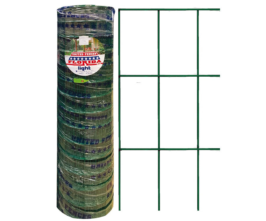 Rete elettrosaldata per recinzioni animali zincata e plastificata verde muschio con maglia 76x51 mm Rotolo 10 mt