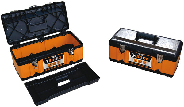 Cassetta portautensili in Metallo 55x29x22 cm con vaschetta Brixo