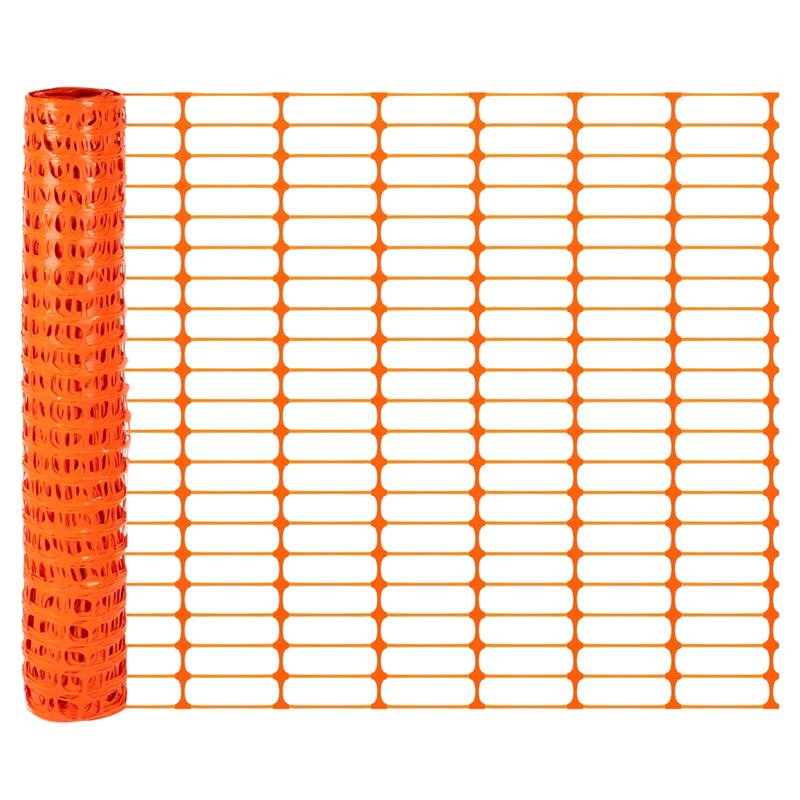Rete arancione da cantiere per delimitazione in polietilene rotolo 120x500 cm Brixo Work In Progress