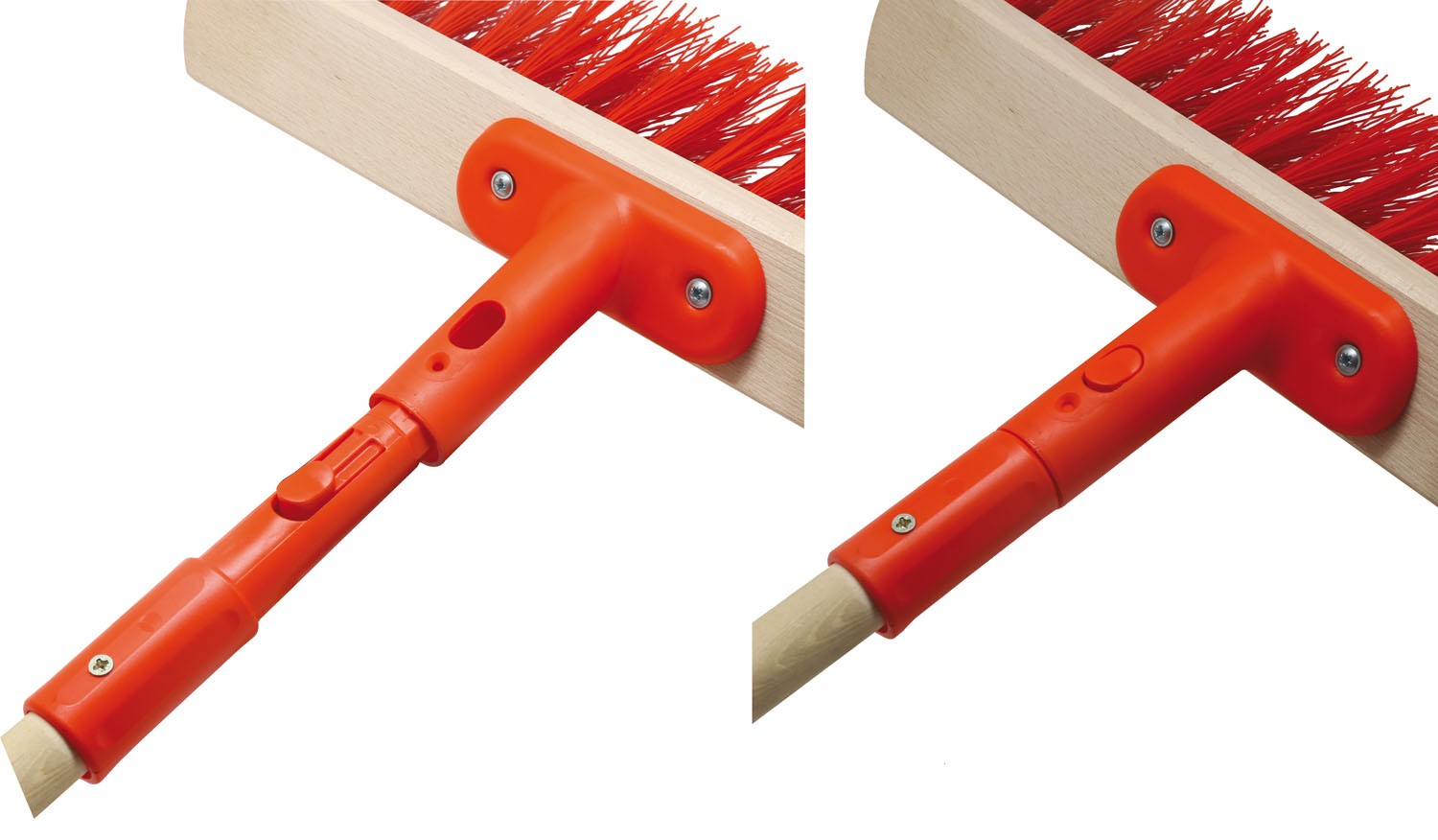 Manico in legno per scope e spazzoloni industriali Brixo ergo Click