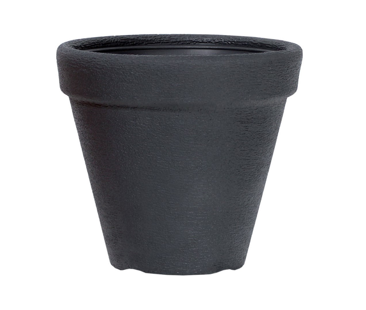 Vaso in resina Nero finitura pietra Prosperplast Gea DBC