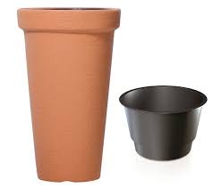 Vaso Kono DPC Prosperplast effetto terracotta