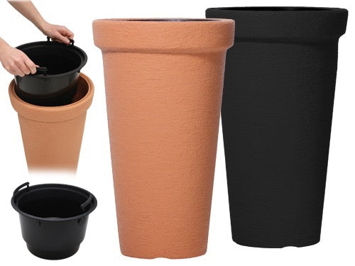 Vaso Kono DPC Prosperplast effetto terracotta