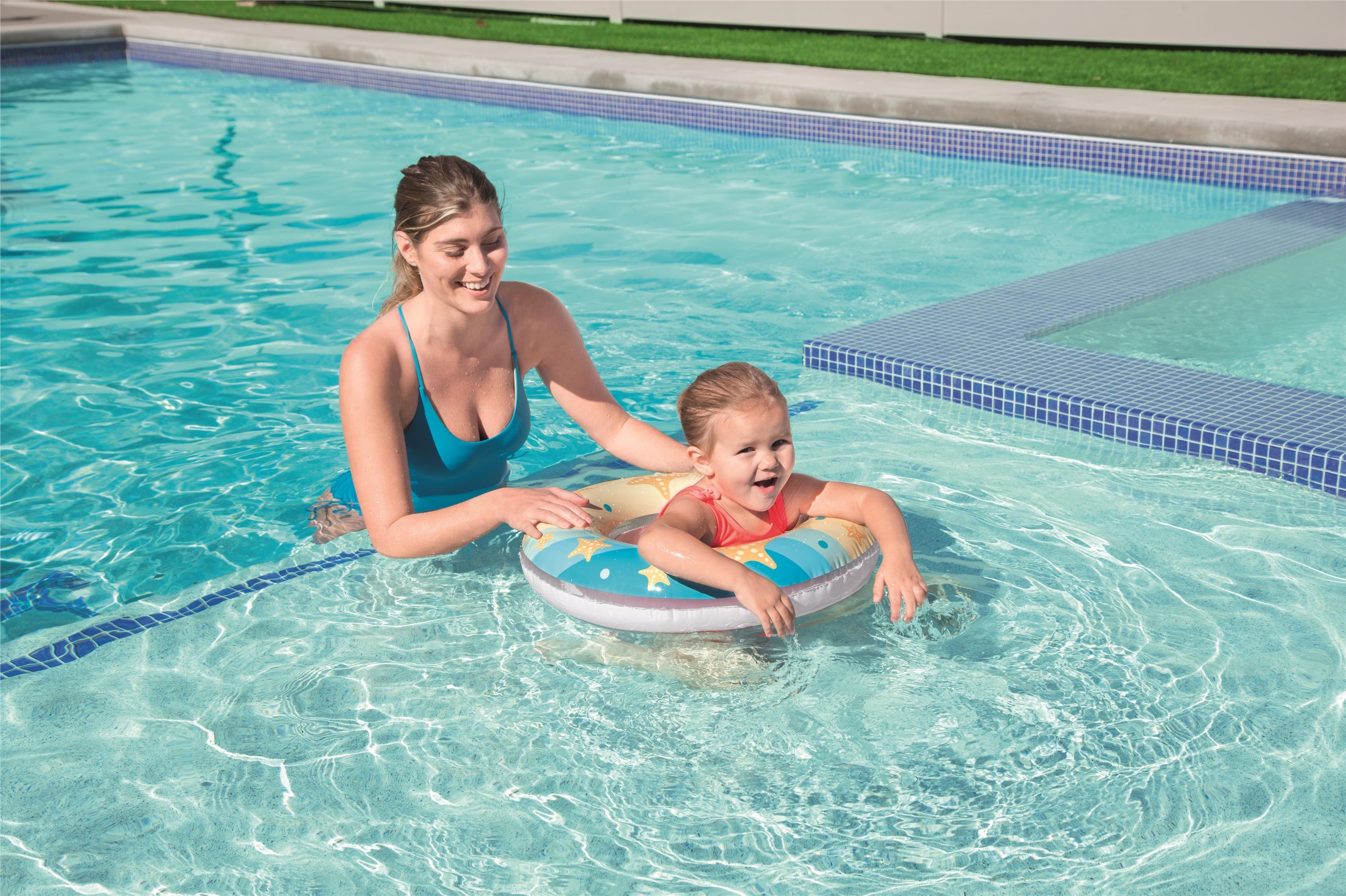 Salvagente ciambella gonfiabile fantasia marina BestWay 36014