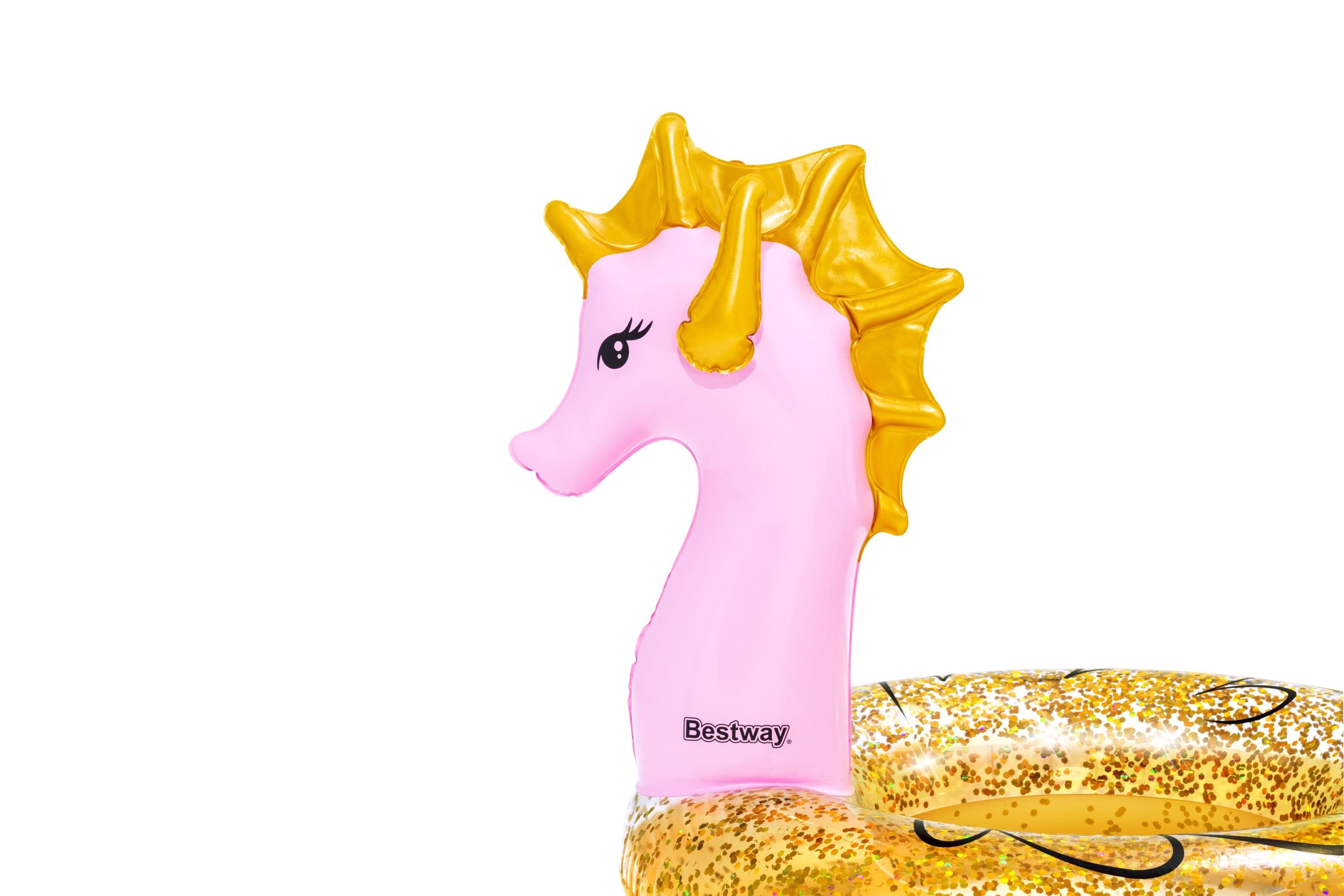 Salvagente ciambella gonfiabile Cavalluccio Marino Glitter BestWay 36305