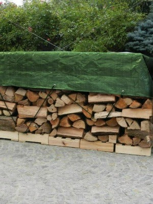 Telo occhiellato pesante rinforzato in polietilene verde nero Brixo