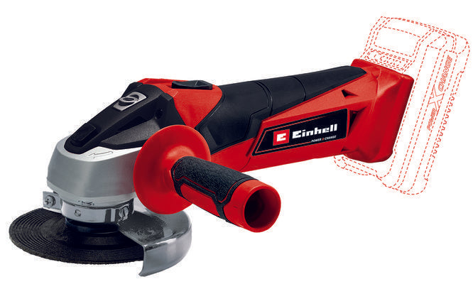 Smerigliatrice a batteria 18V (NON INCLUSA) con impugnatura laterale regolabile TC-AG18/115 EINHELL