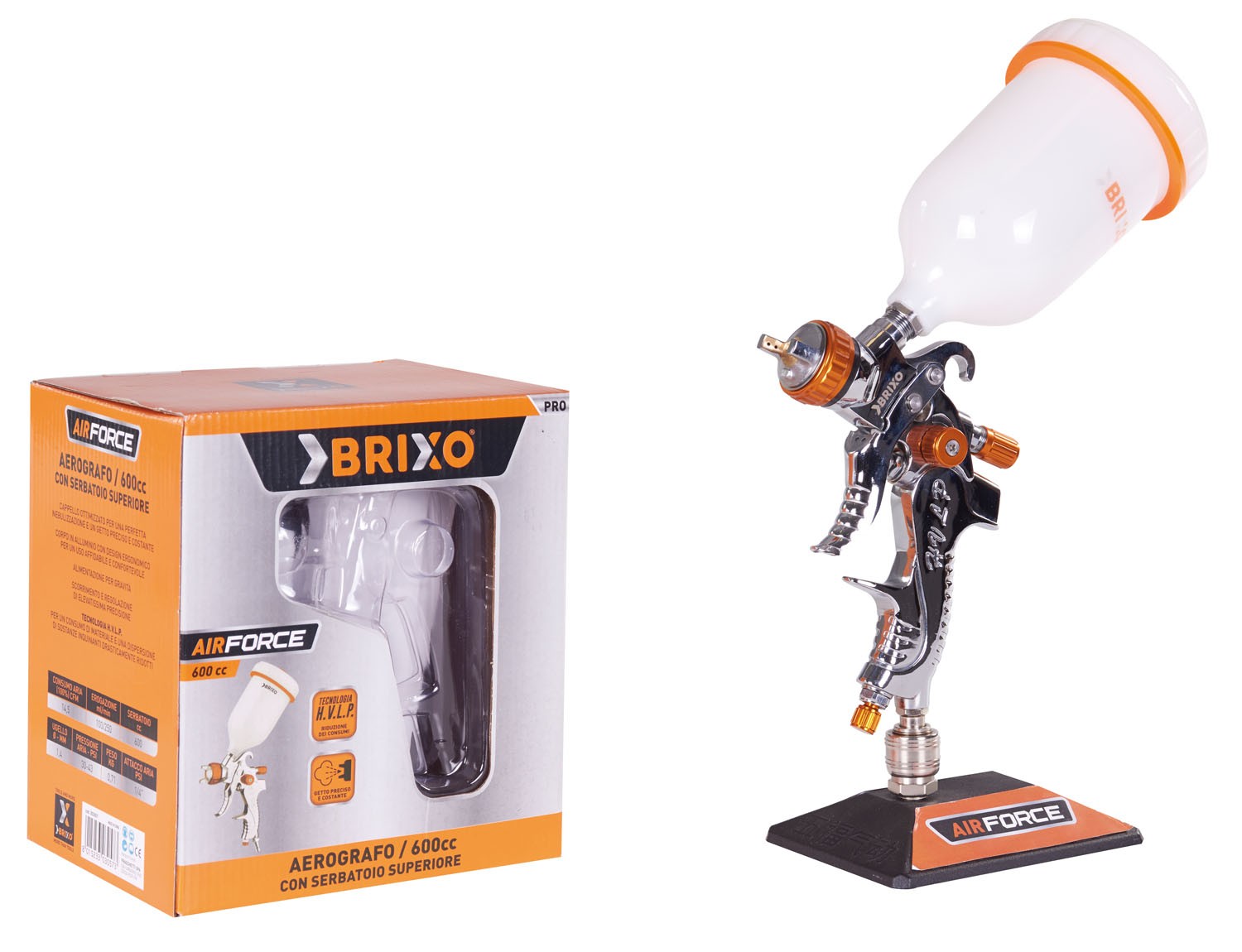 Aerografo pistola spray per verniciare Airforce 600 CC Brixo