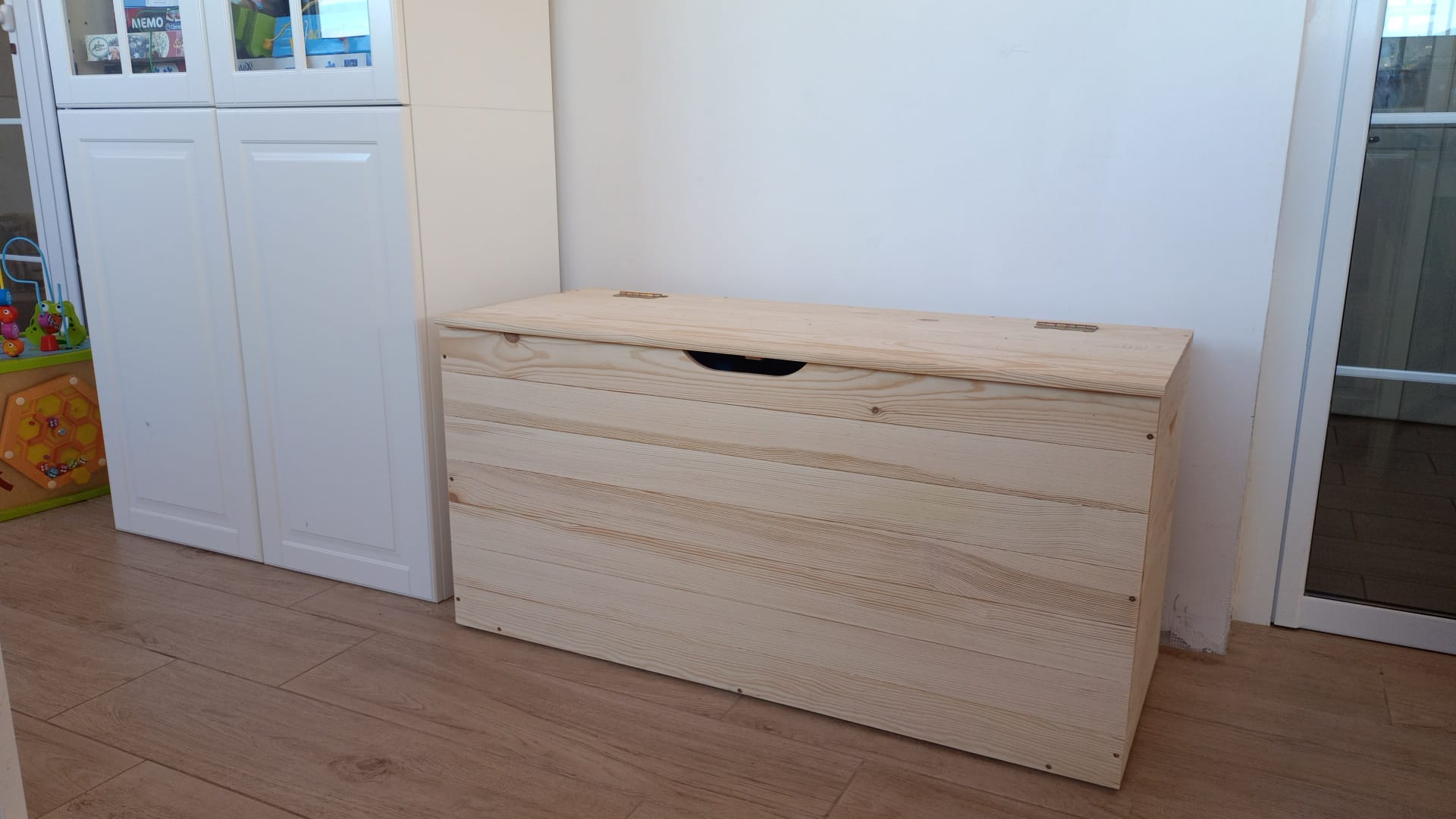 Baule cassapanca in legno massello