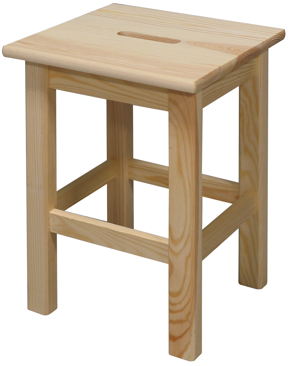 Sgabello seduta poggiapiede h 44 in legno massello Alberiamo