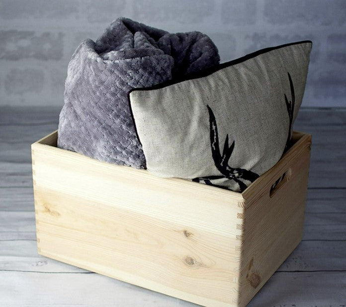 Set 3 Cassette portatutto in legno di abete massello Alberiamo