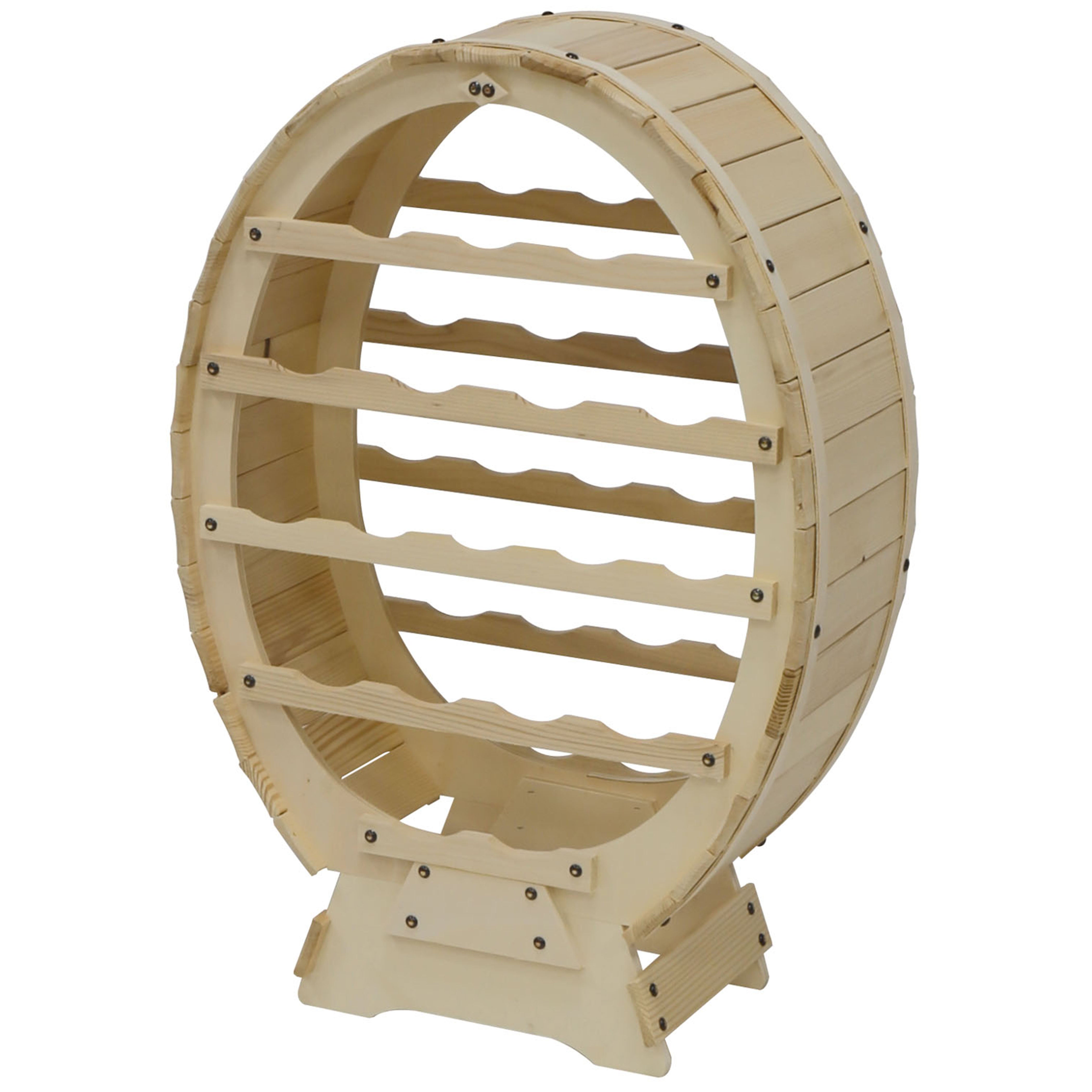 Cantinetta portabottiglie vino in legno massello botte Alberiamo