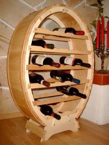 Cantinetta portabottiglie vino in legno massello botte Alberiamo