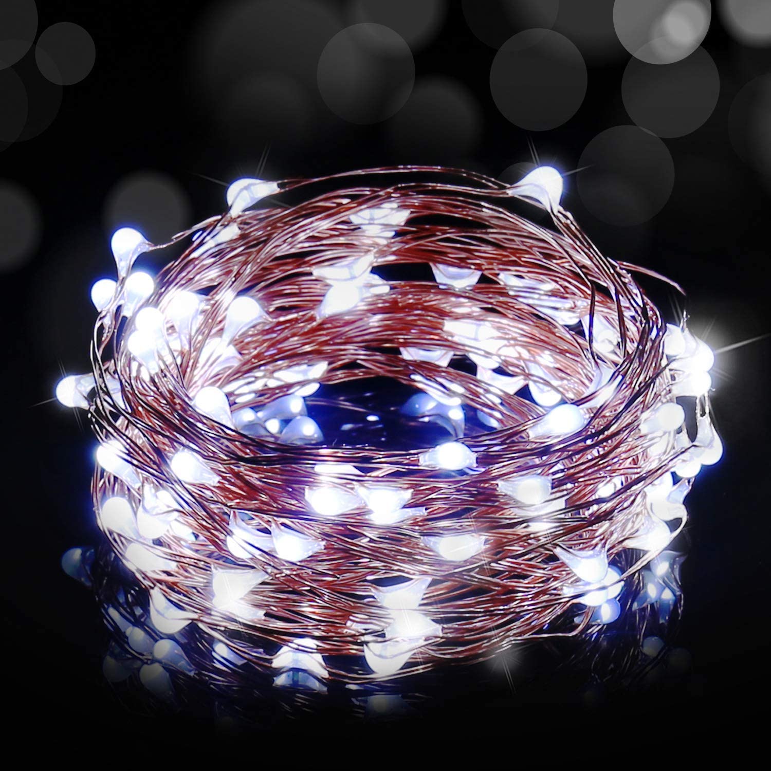 Catena luminosa filo di rame micro led per esterno