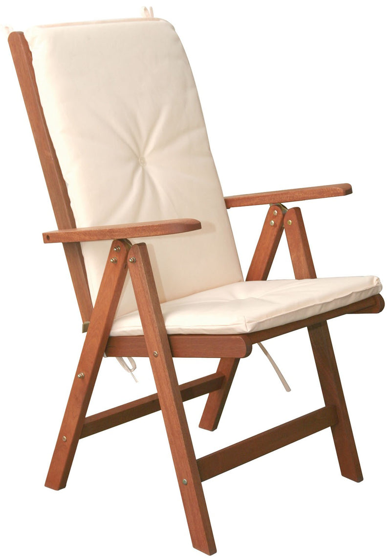 Sedia poltroncina regolabile in legno massello Impression Sandokan multiposizione