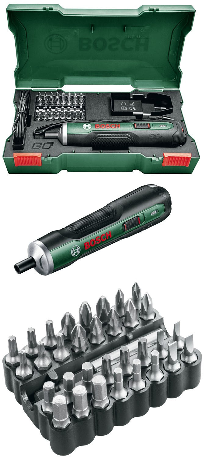 Avvitatore Bosch "Push&Drive" a Batteria Ricaricabile con valigetta e accessori