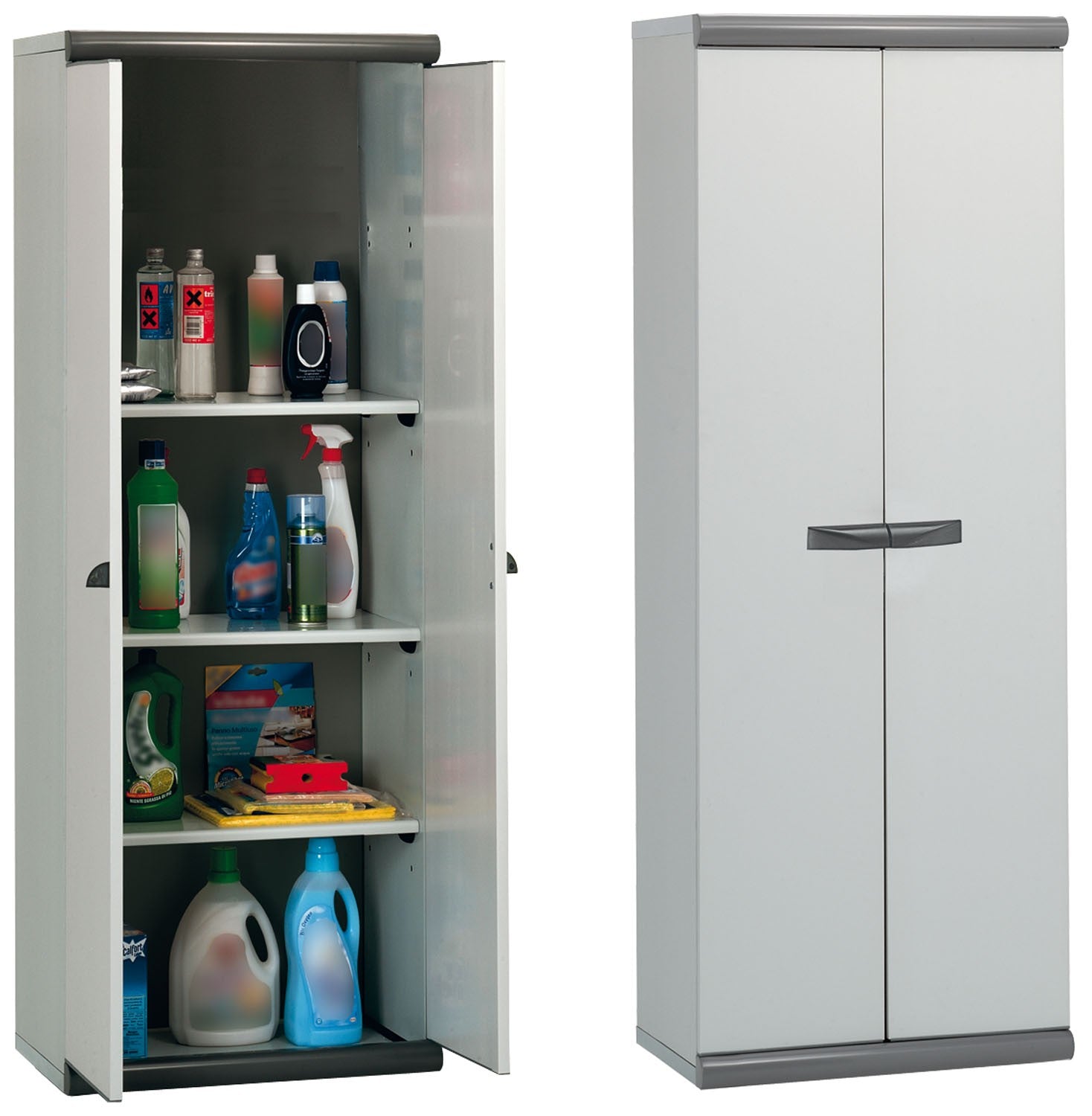 Armadio in resina tuttopiani 2 ante Scik Basic