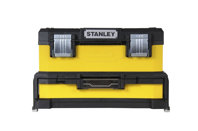 Cassetta portautensili porta attrezzi in metallo trasportabile con cassetto e vaschetta estraibile STANLEY