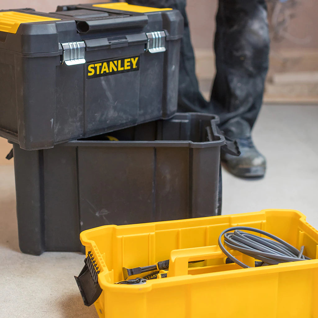 Carrello trolley porta attrezzi e minuterie con 3 livelli di stoccaggio e lucchettabile professionale STANLEY