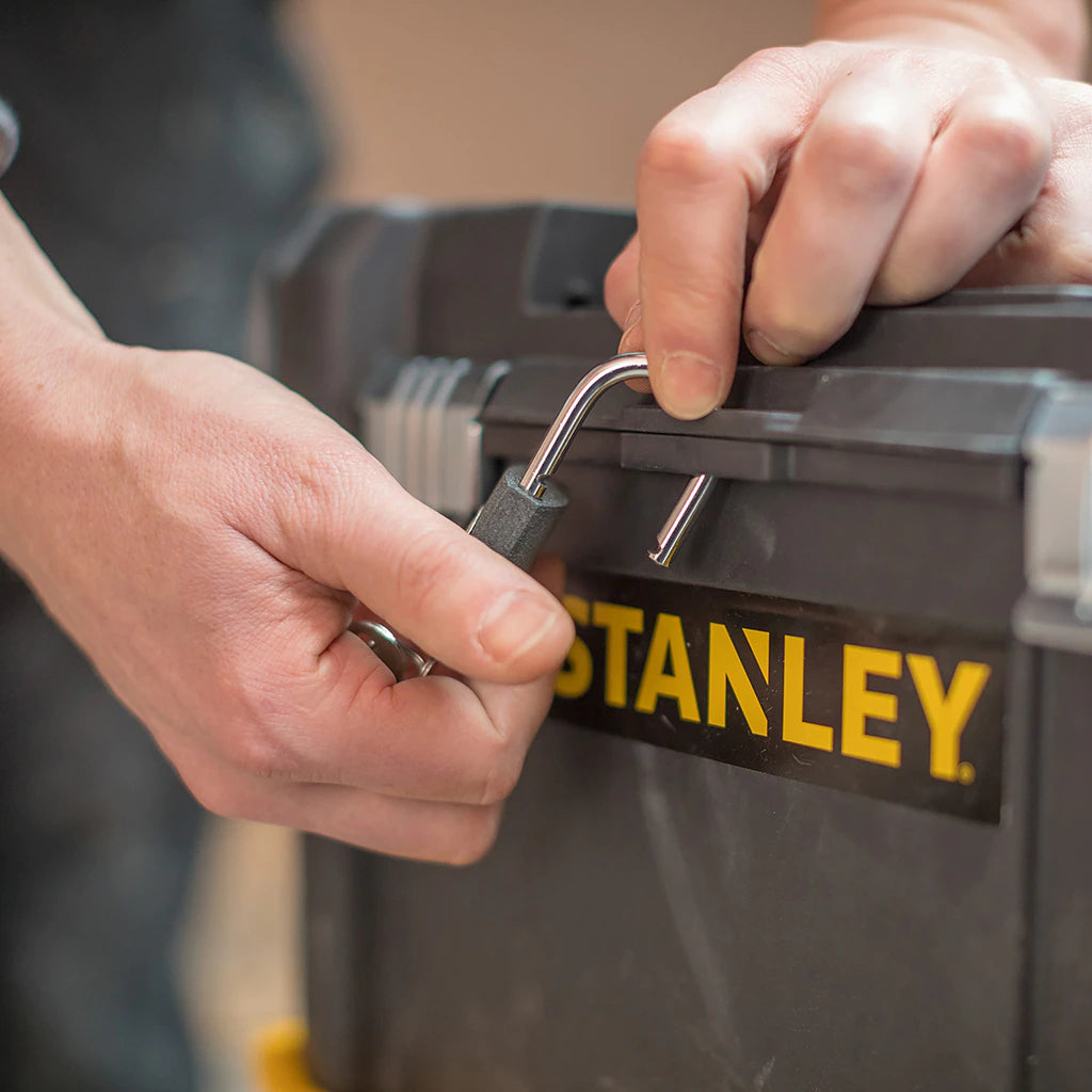 Carrello trolley porta attrezzi e minuterie con 3 livelli di stoccaggio e lucchettabile professionale STANLEY