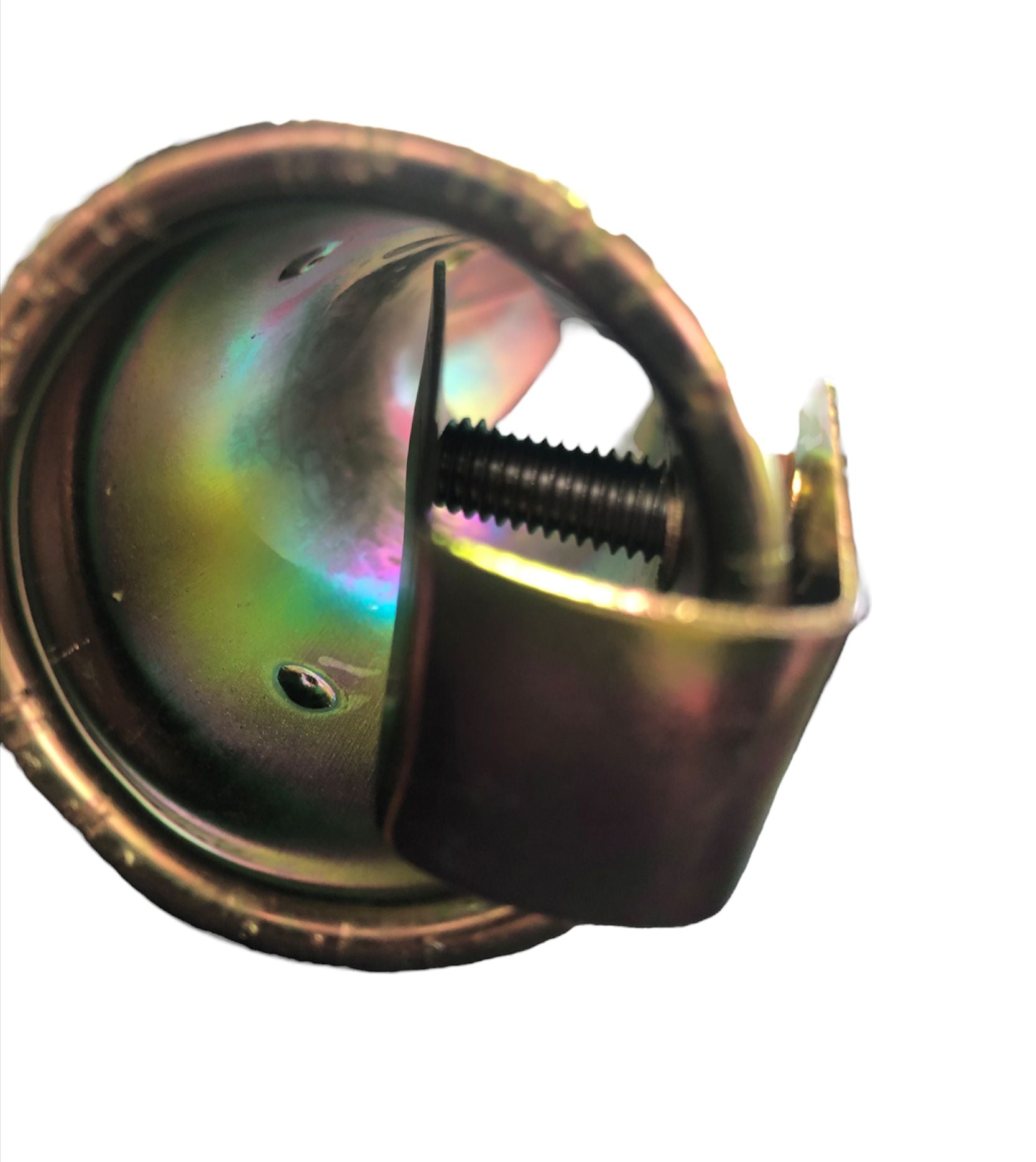 Picchetto puntale in ferro zincato tondo 42 mm per ombrellone da spiaggia a palo centrale