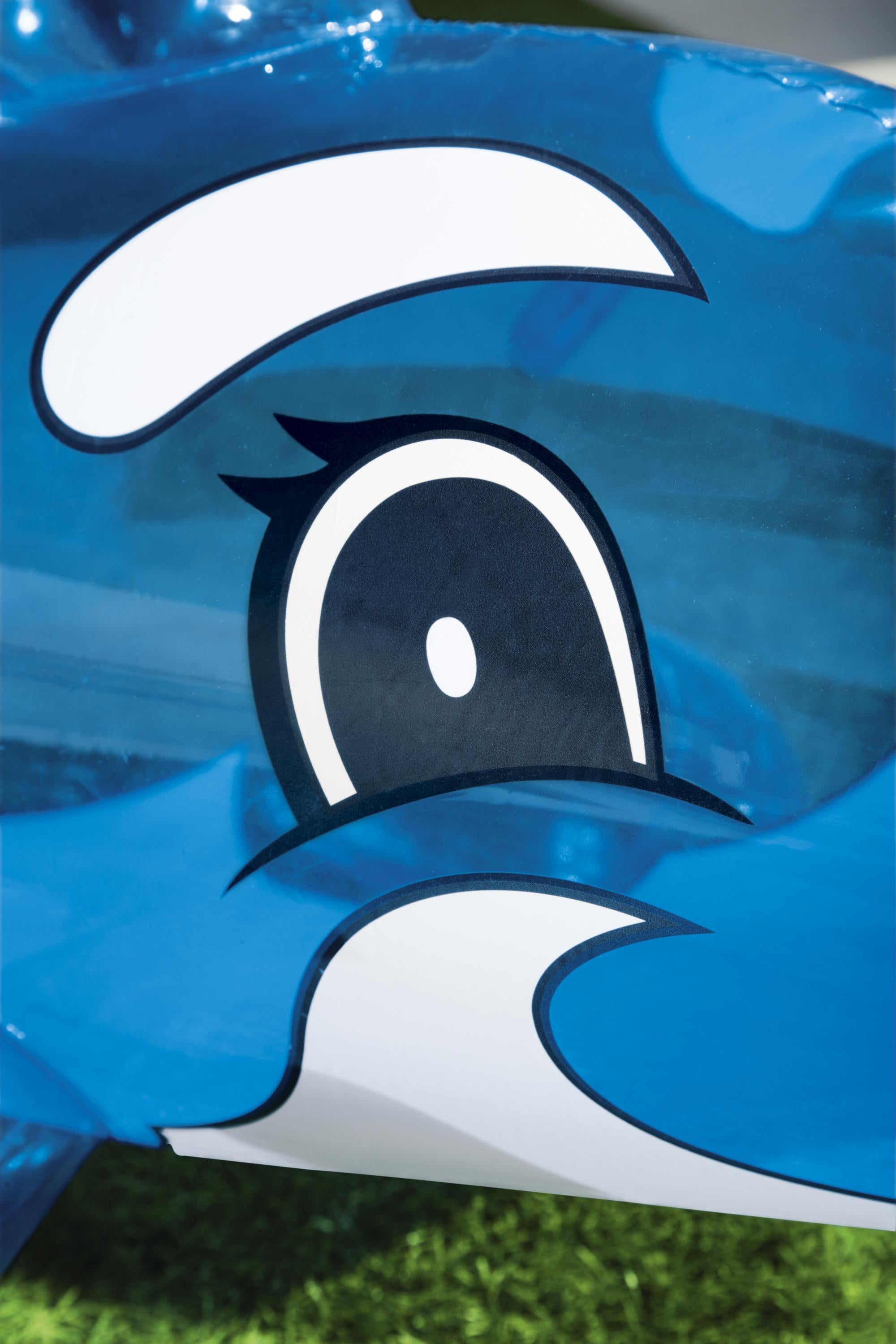 Balena trasparente grande cavalcabile gonfiabile 157x94 cm BestWay 41037