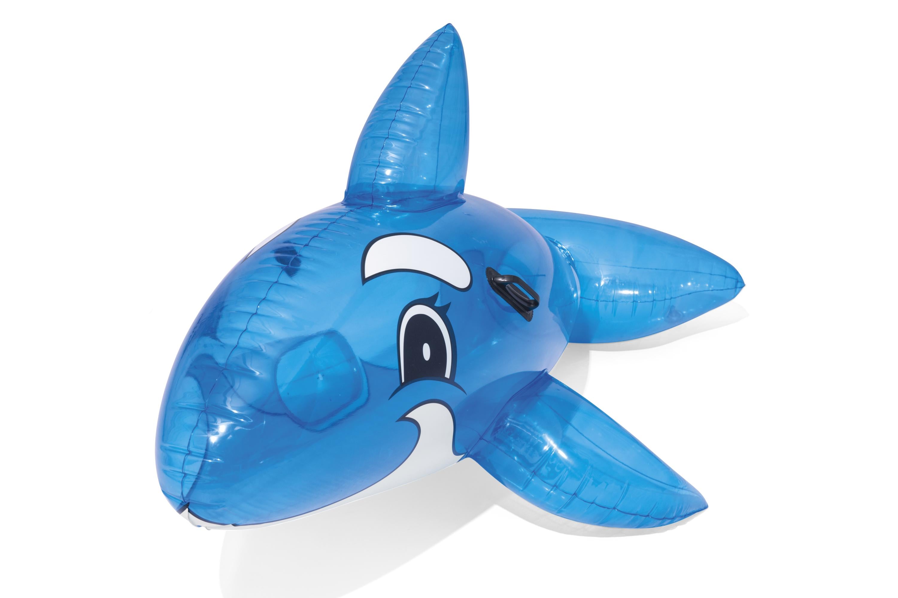 Balena trasparente grande cavalcabile gonfiabile 157x94 cm BestWay 41037