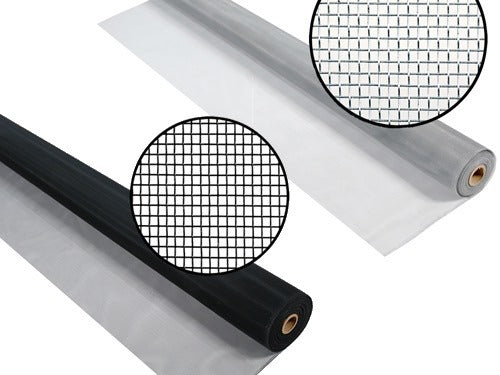 Zanzariera in alluminio finitura brillante Rotolo 30,5 Mt.