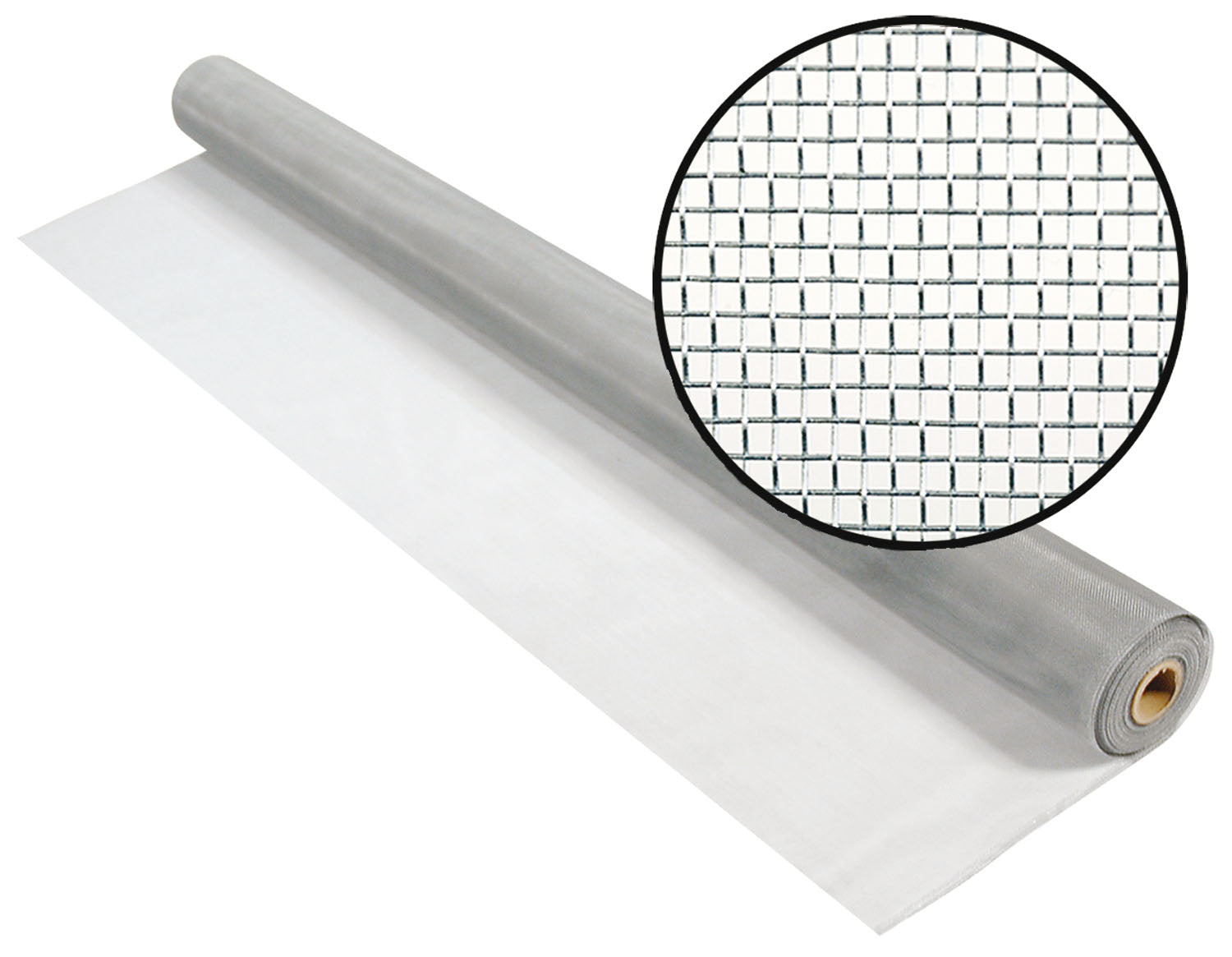 Zanzariera in alluminio finitura brillante Rotolo 30,5 Mt.