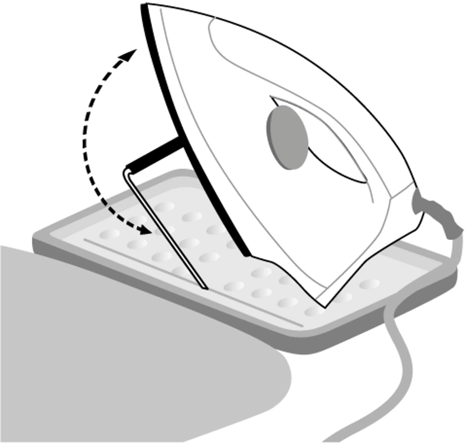 Asse da stiro regolabile in acciaio con porta caldaia Gimi Prestige