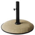 Base ombrellone tondo 50cm in cemento Beige 15Kg Kroma Garden Deluxe Collection